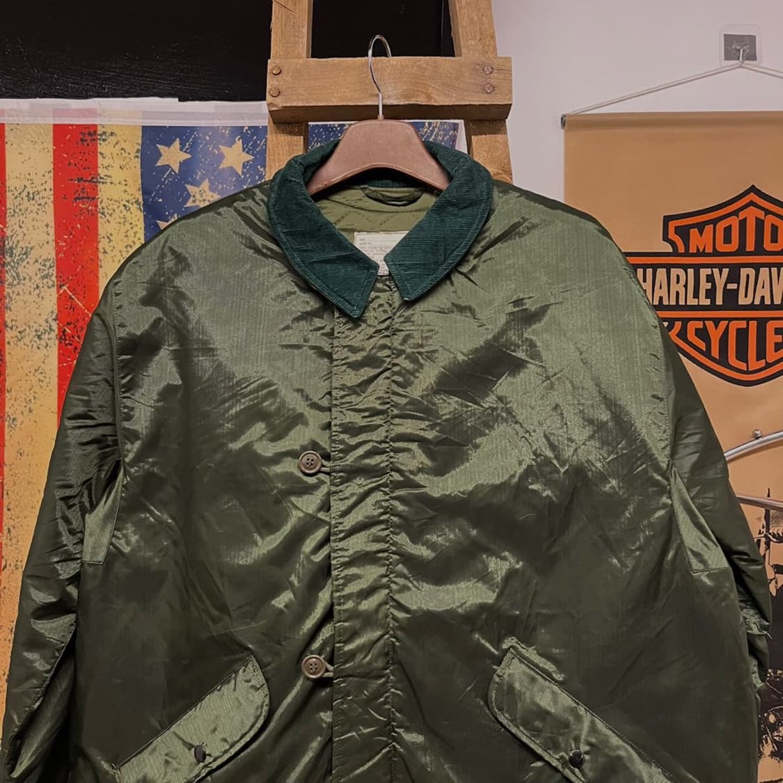 70s 알파 인더스트리 오리지널 미해군 임퍼머블 덱 자켓 N000 상품이미지3