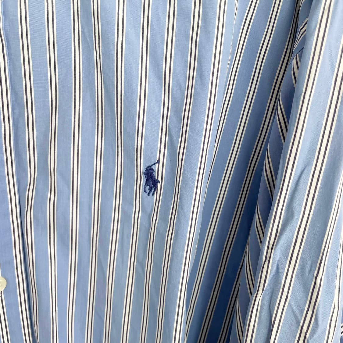 A2 폴로랄프로렌 블루 스트라이프 코튼 셔츠 115사이즈 상품이미지4
