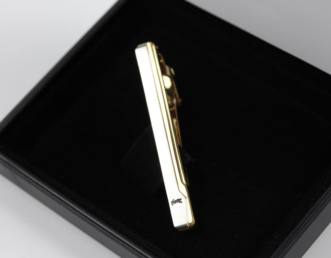 입생로랑 B+등급 5cm 남자 명품 넥타이핀 빈티지 상품이미지1