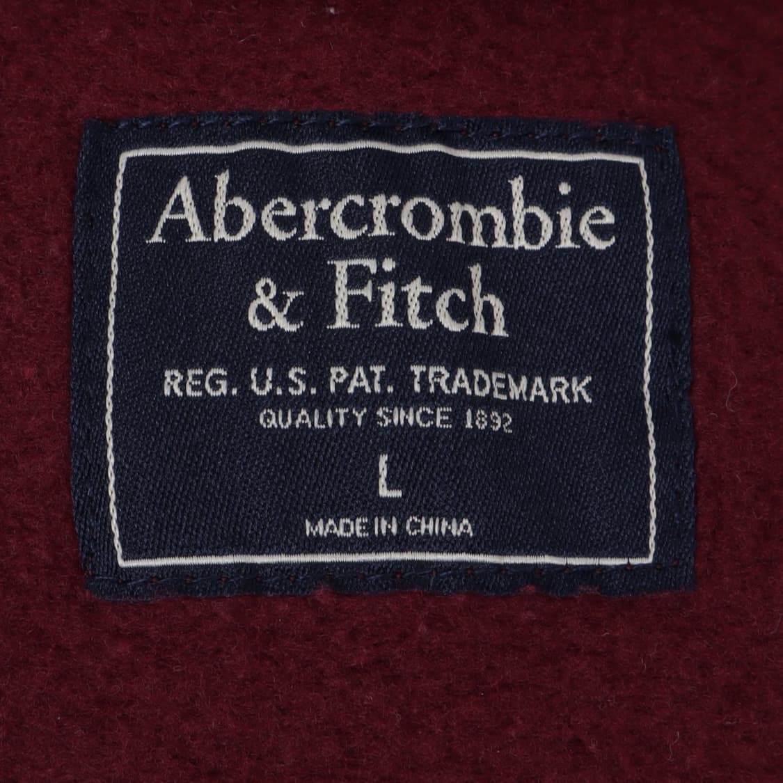 아베크롬비 버건디 엠브로이드 후드집업 상품이미지9