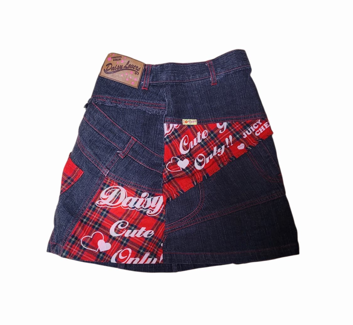 펑크키치갸루y2k 타탄 치마 스커트 상품이미지2