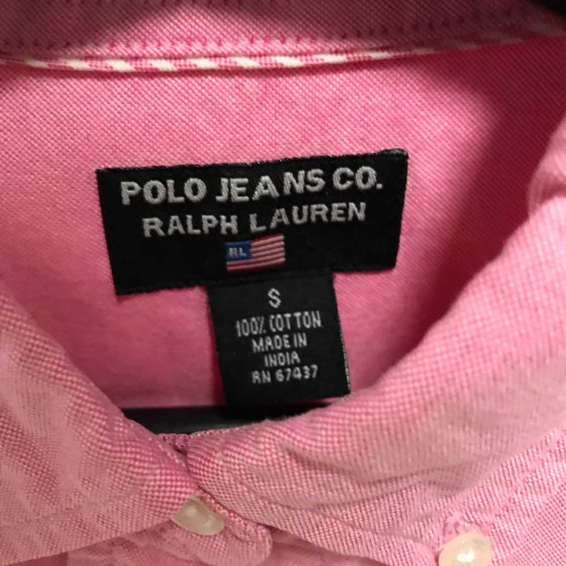 폴로 진스 핑크 셔츠 S(W) 상품이미지5