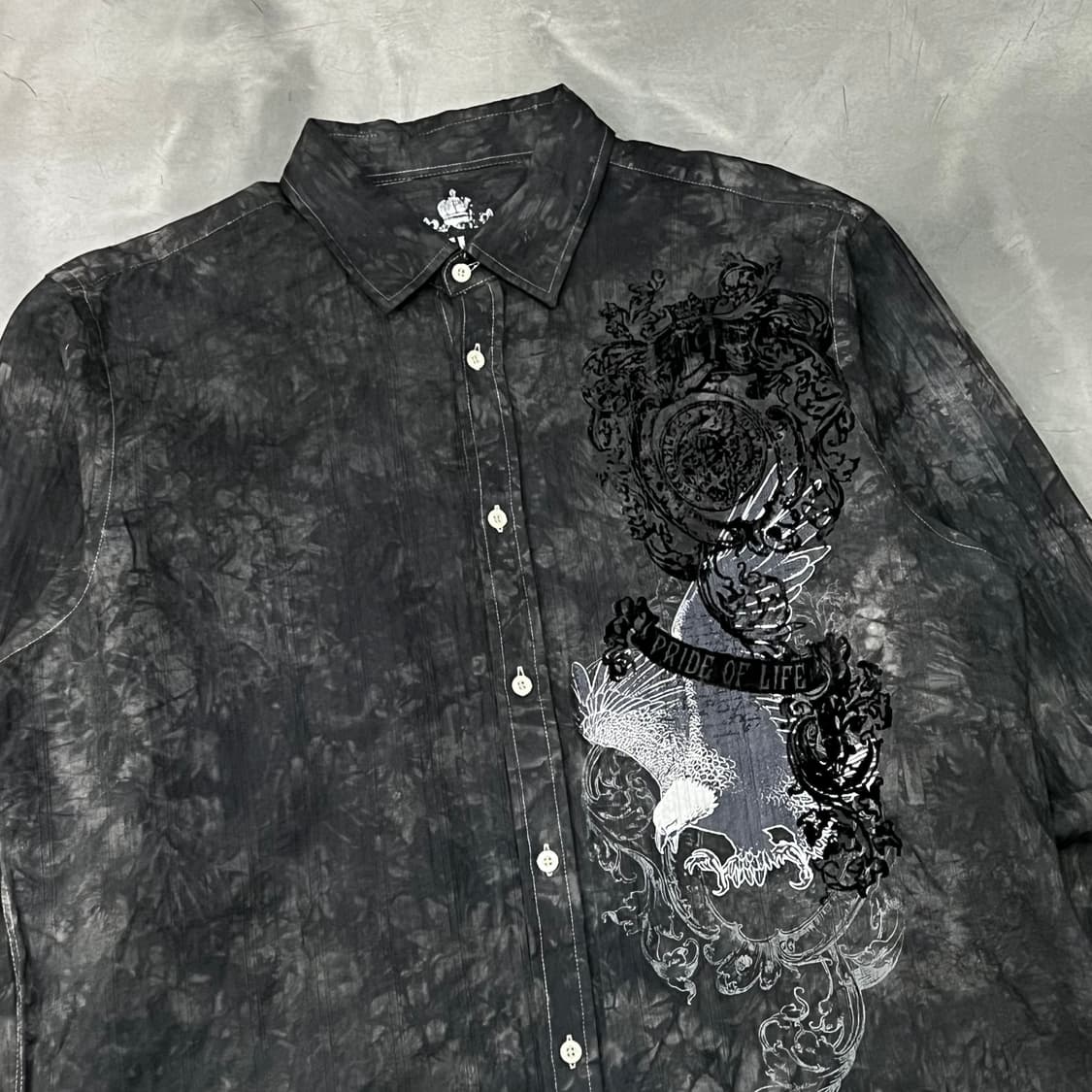  빈티지 프린트 타이다이 셔츠 y15000 상품이미지3