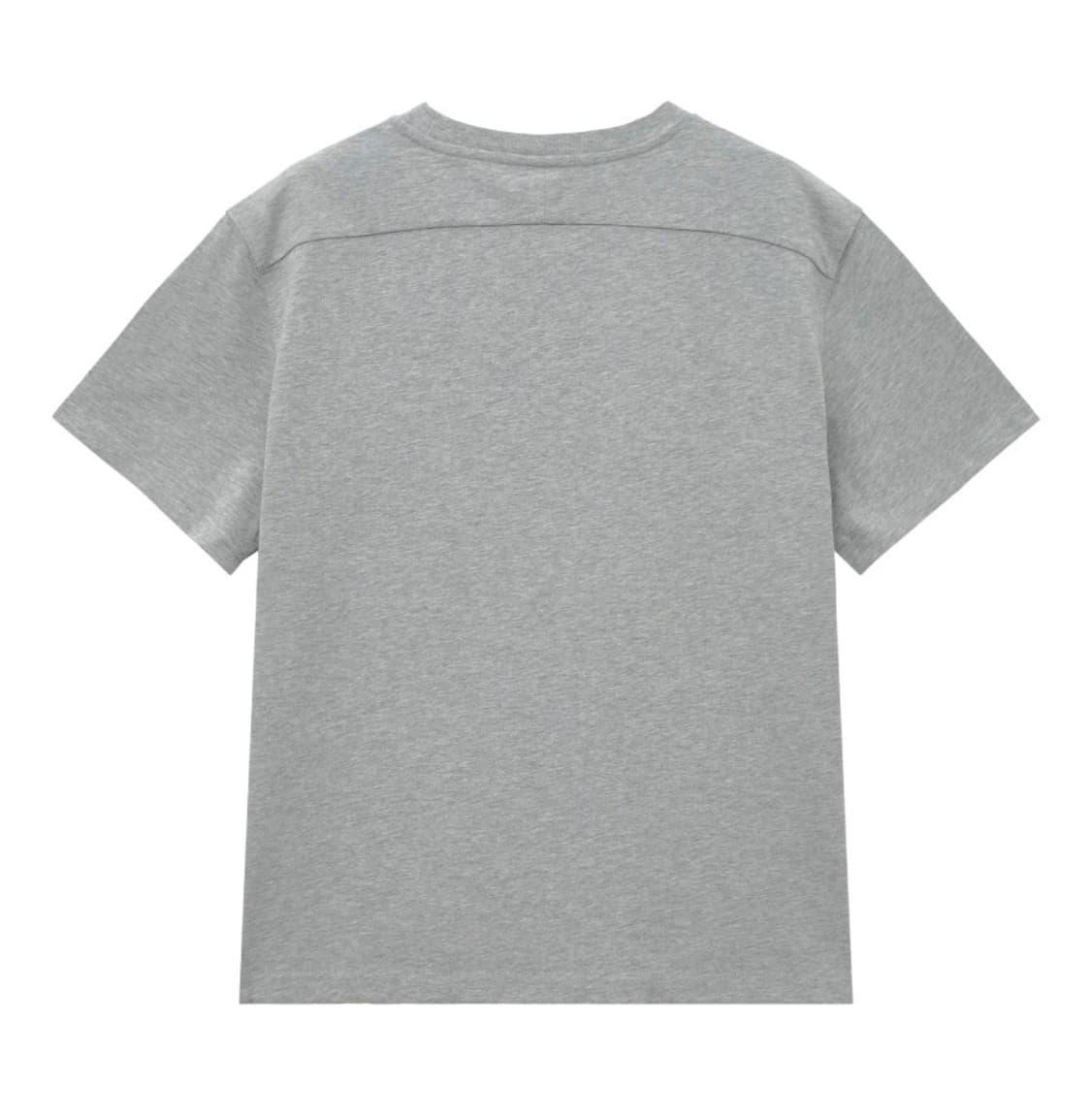 노이어 헤비코튼 크롭 티셔츠 그레이 상품이미지3