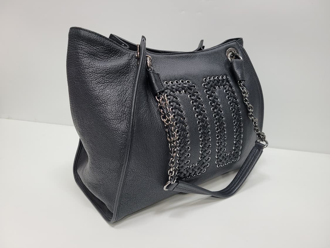 DAKS 닥스 DD로고 가죽 체인 숄더백 토트백 / 블랙
 상품이미지3