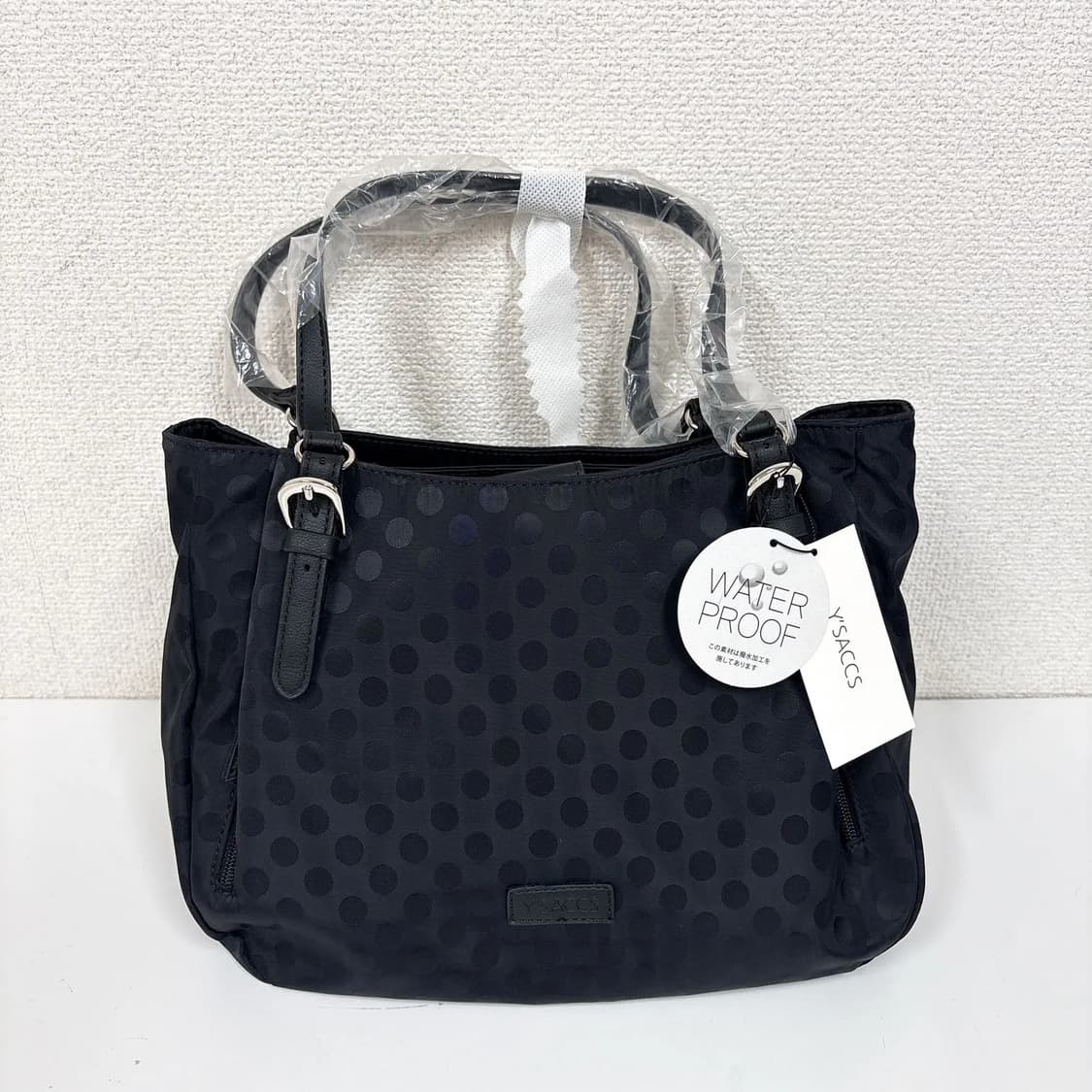 요지야마모토 이삭 도트패턴 나일론 토트 숄더백 상품이미지3