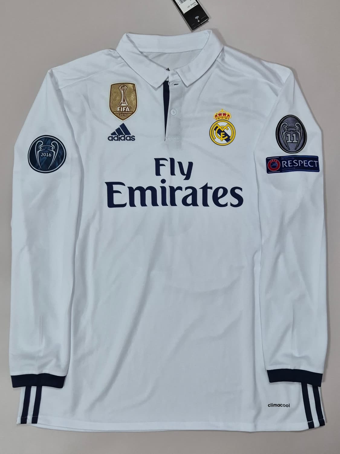 16-17 레알마드리드 홈킷 라모스 긴팔유니폼 XL 상품이미지2