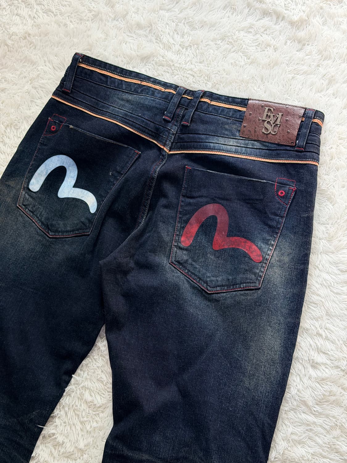 에비수 EVISU 페인트 데님 청바지  상품이미지6