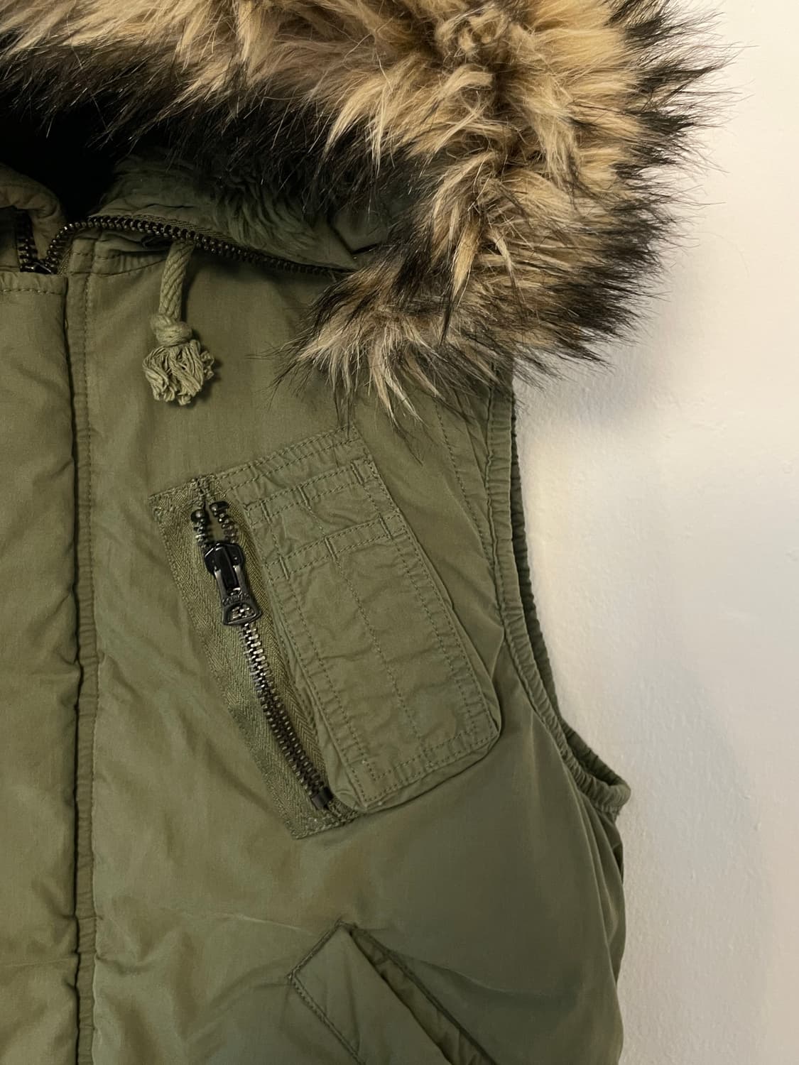 데님앤서플라이 밀리터리 패딩 베스트 상품이미지5