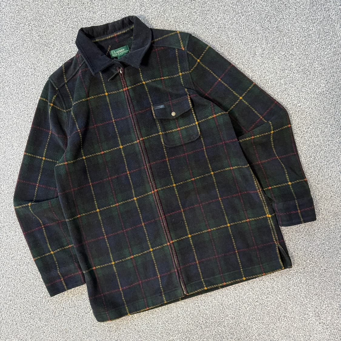 폴로 랄프로렌 그린라벨 플리스 체크 자켓 상품이미지1