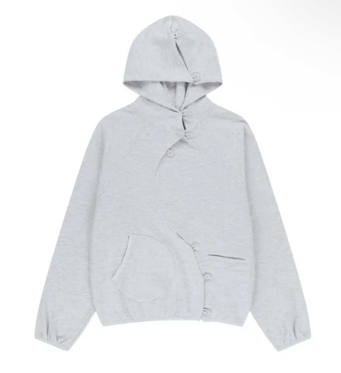 산산기어 버튼후디 그레이 2사이즈 거의 새상품 상품이미지1