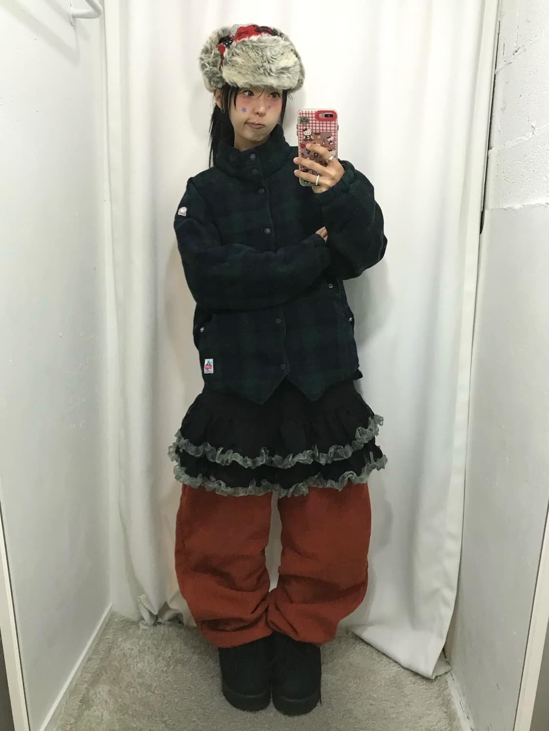 Bape Check Pattern Padded JK 상품이미지2