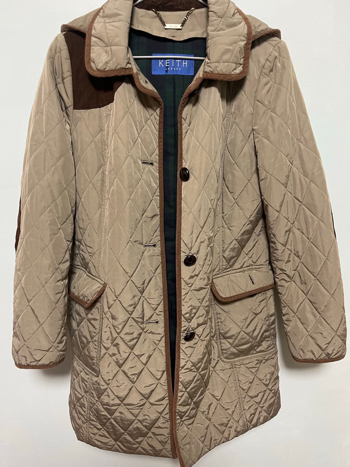 KEITH LONDON 퀼팅 자켓 베이지 상품이미지1