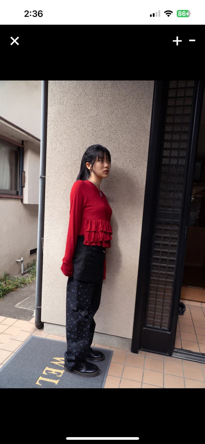 인앤양하모니 프릴 탑 레드 상품이미지4