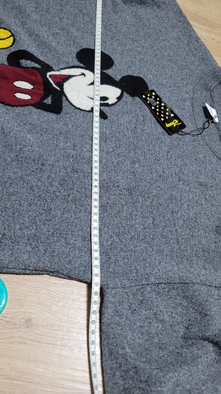 디즈니 미키마우스 캐릭터 롱니트 회색 상품이미지6