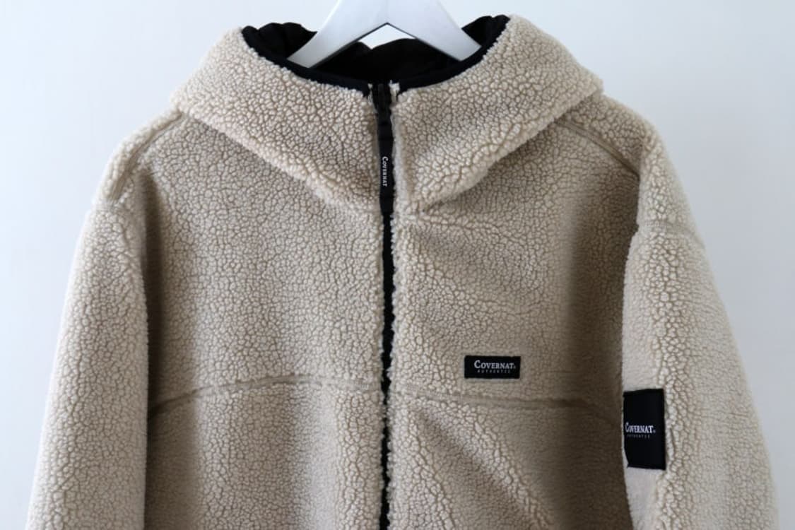 새제품L(105) 커버낫 리버시블 플리스 후리스 후드자켓 내츄럴 양면점퍼 상품이미지8