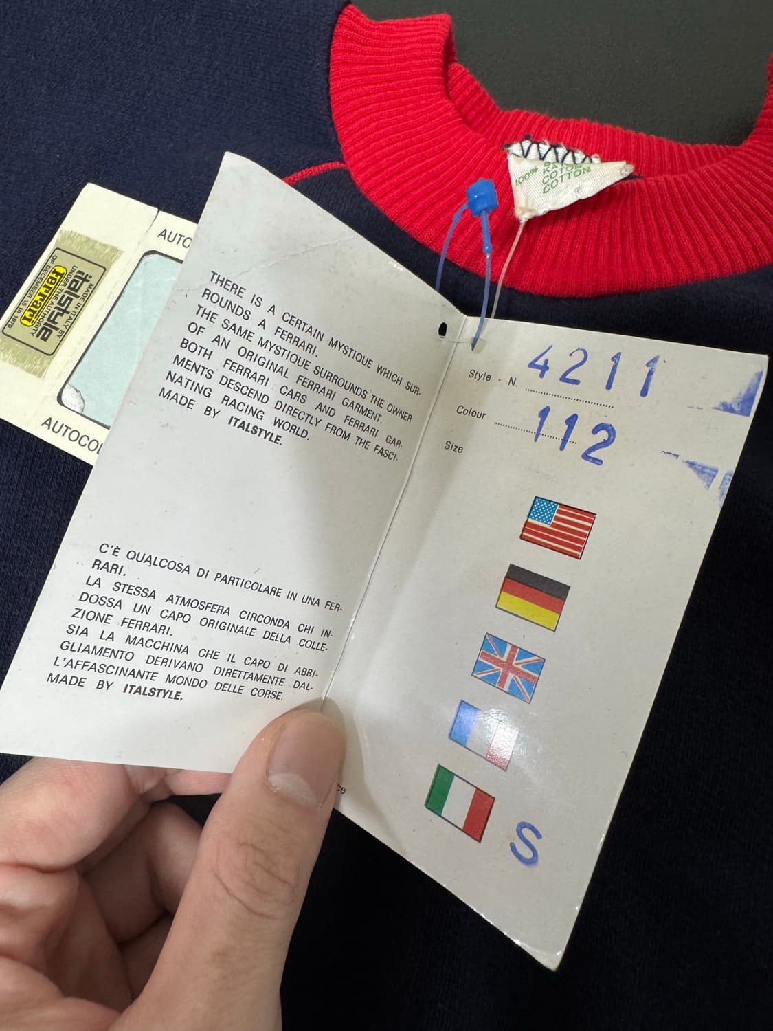 80s italstyle FERRARI 스웻니트 상품이미지8