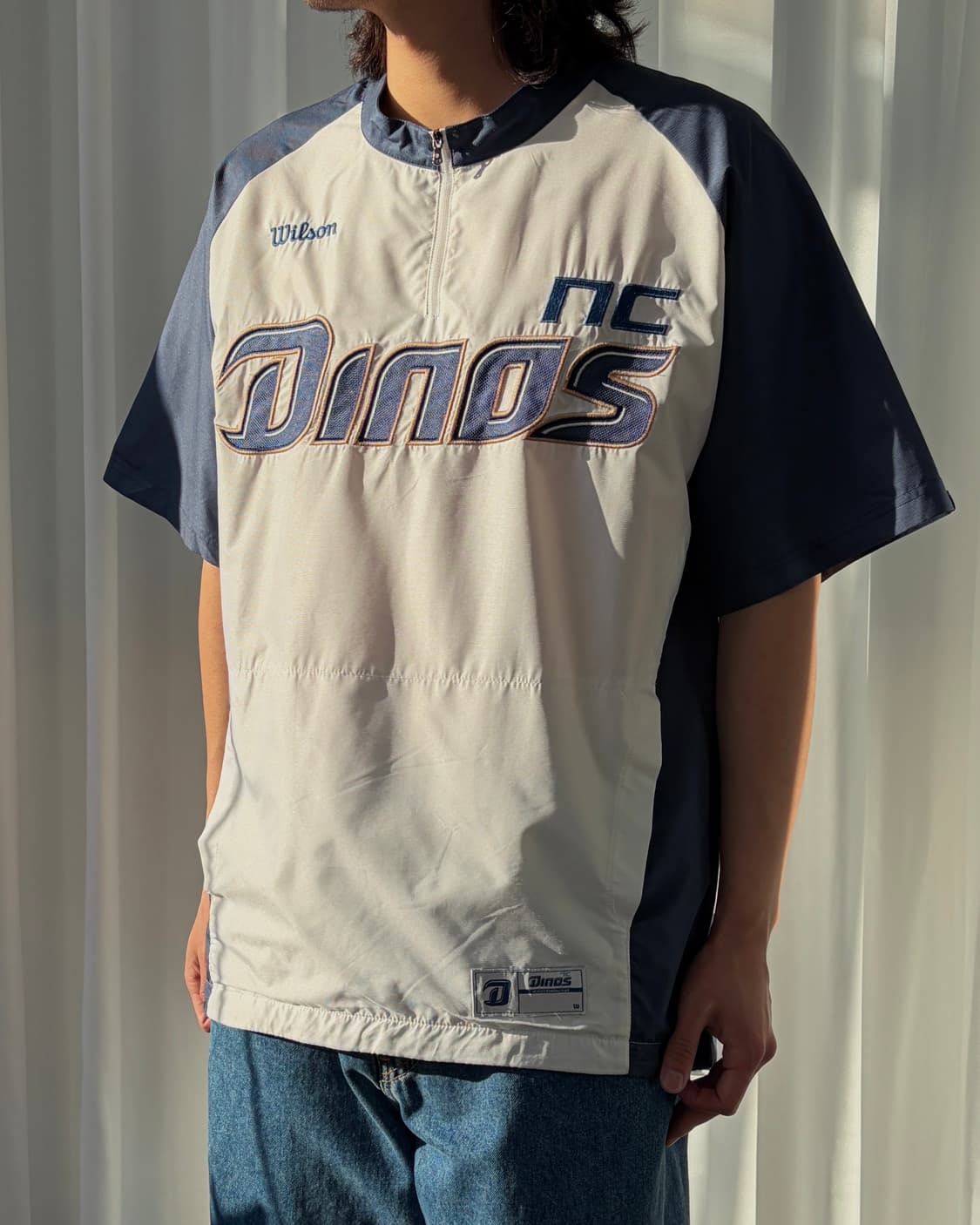 [L-XL]NC다이노스 wilson 하프집업 반팔 바람막이 상품이미지3