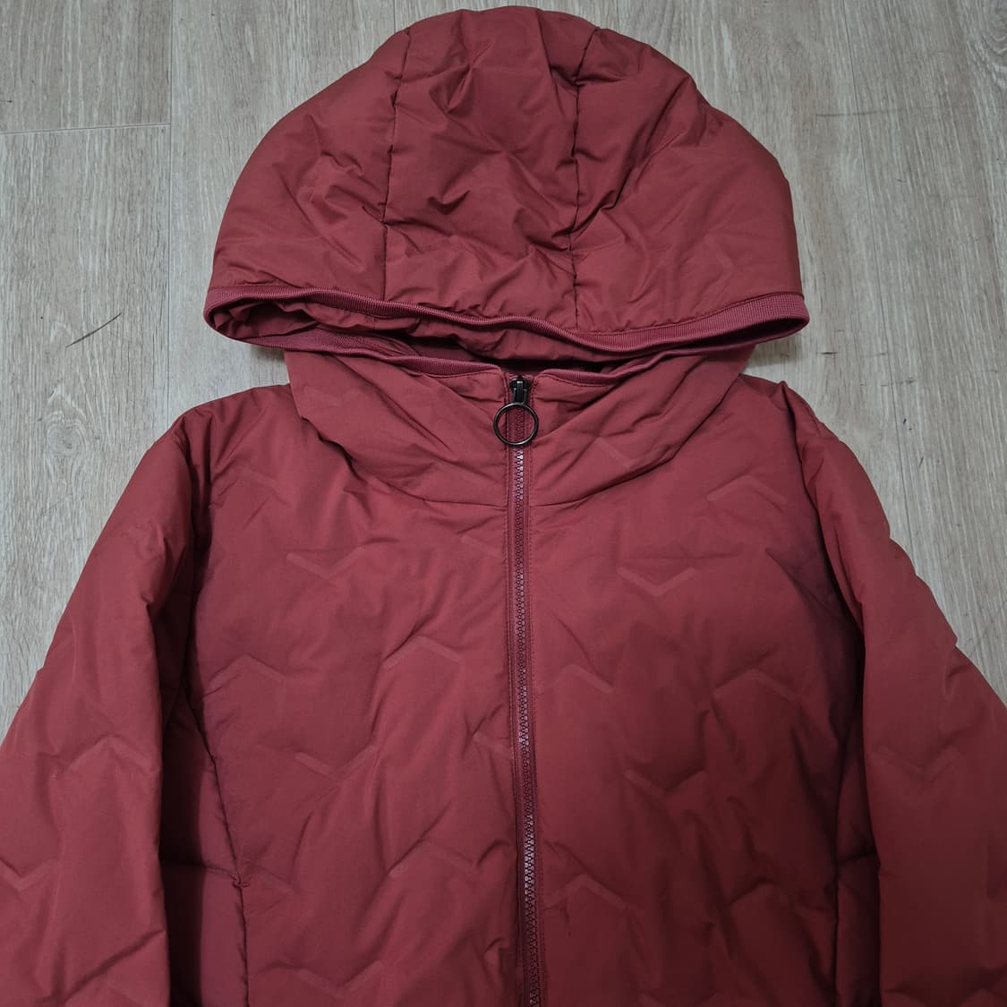 MESENSE 미센스 여성 덕다운 후드 경량 롱패딩 L(100) 상품이미지2