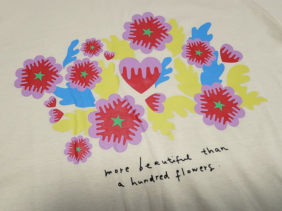 라움캘리박(RAUMxKELLY PARK) 프린트 티 프리사이즈 새상품 상품이미지5