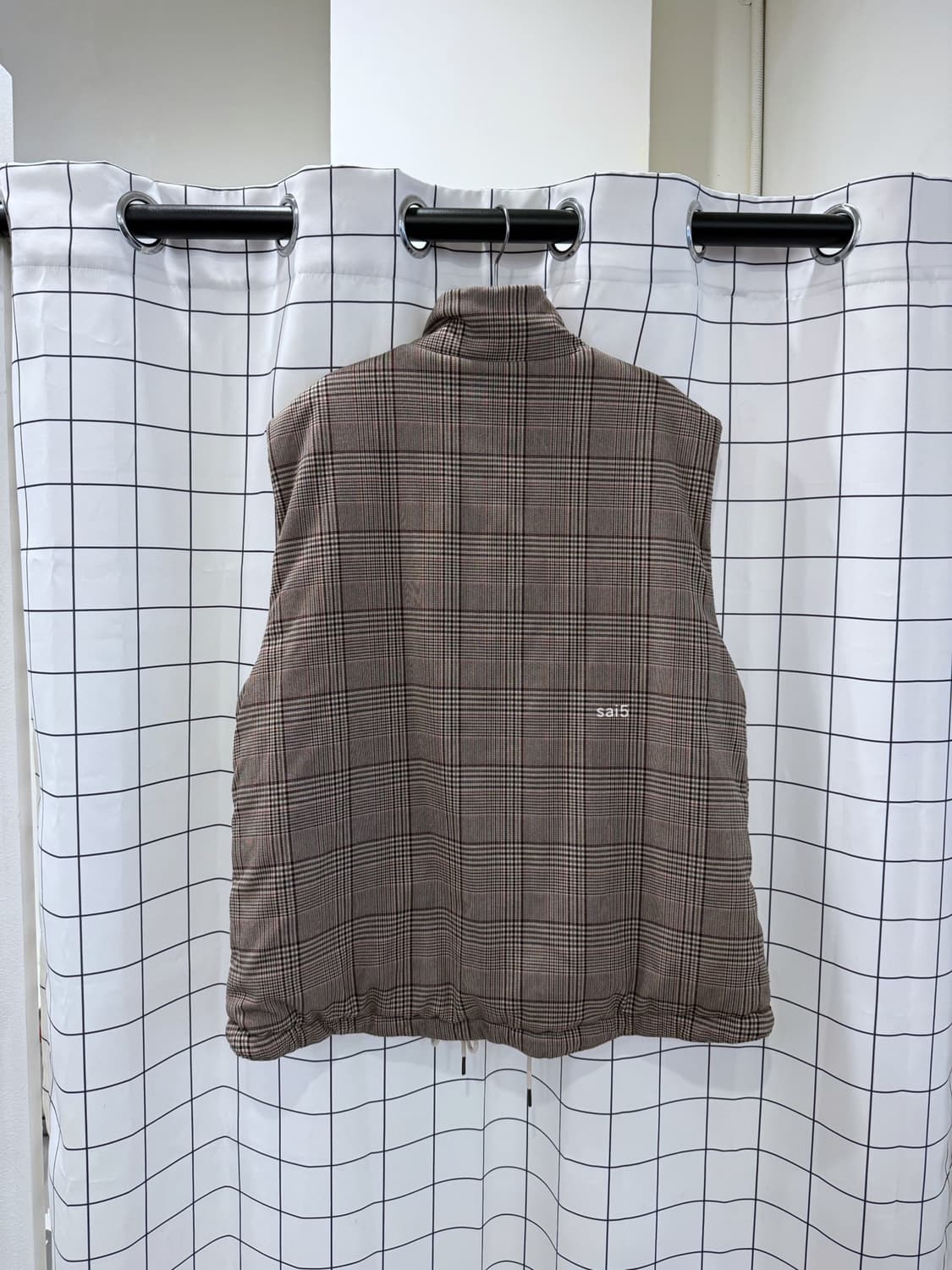 스튜디오톰보이 체크 패딩베스트 상품이미지2