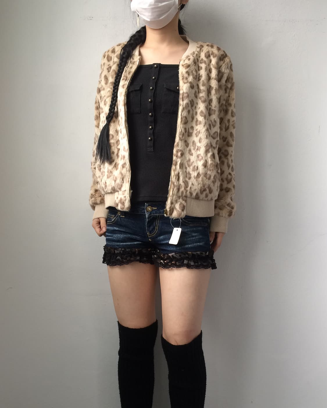 Lace point denim short 상품이미지6