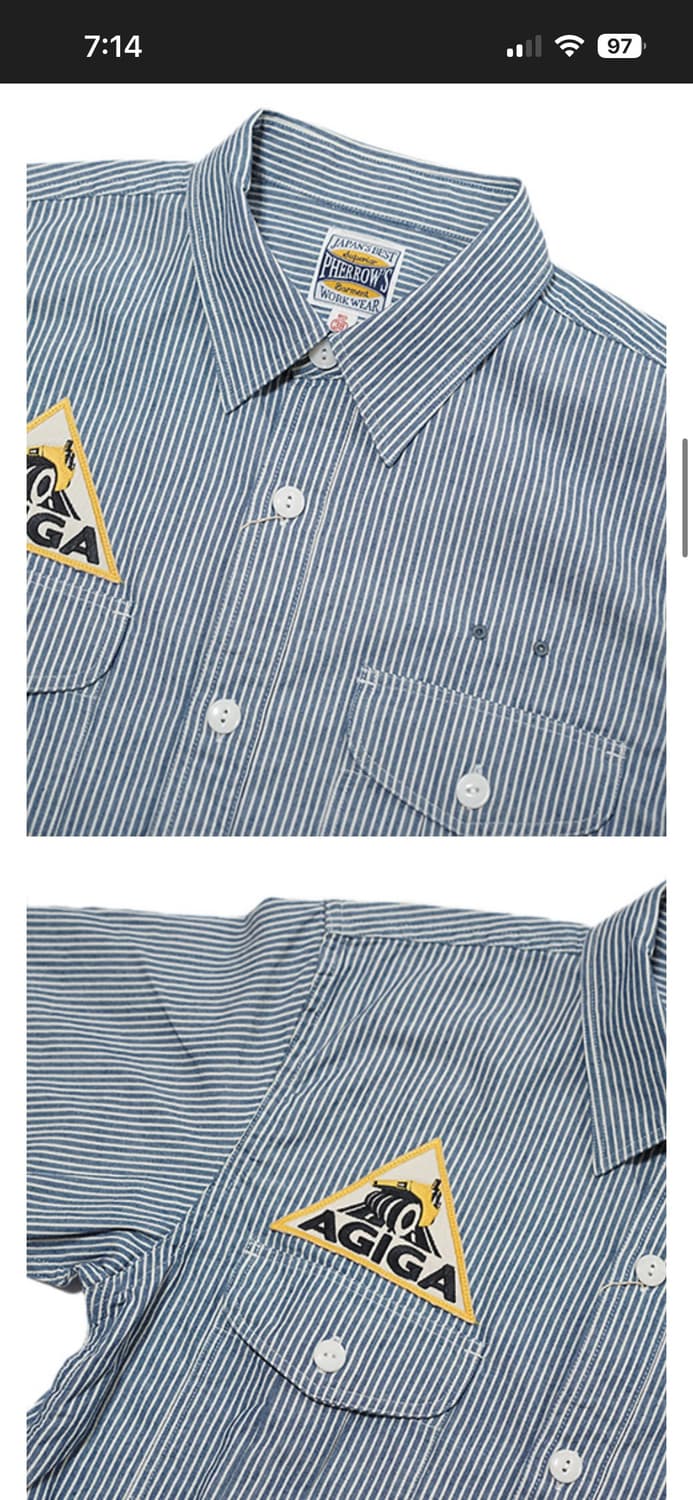 22페로우즈 히코리 워크셔츠 40 L 상품이미지6