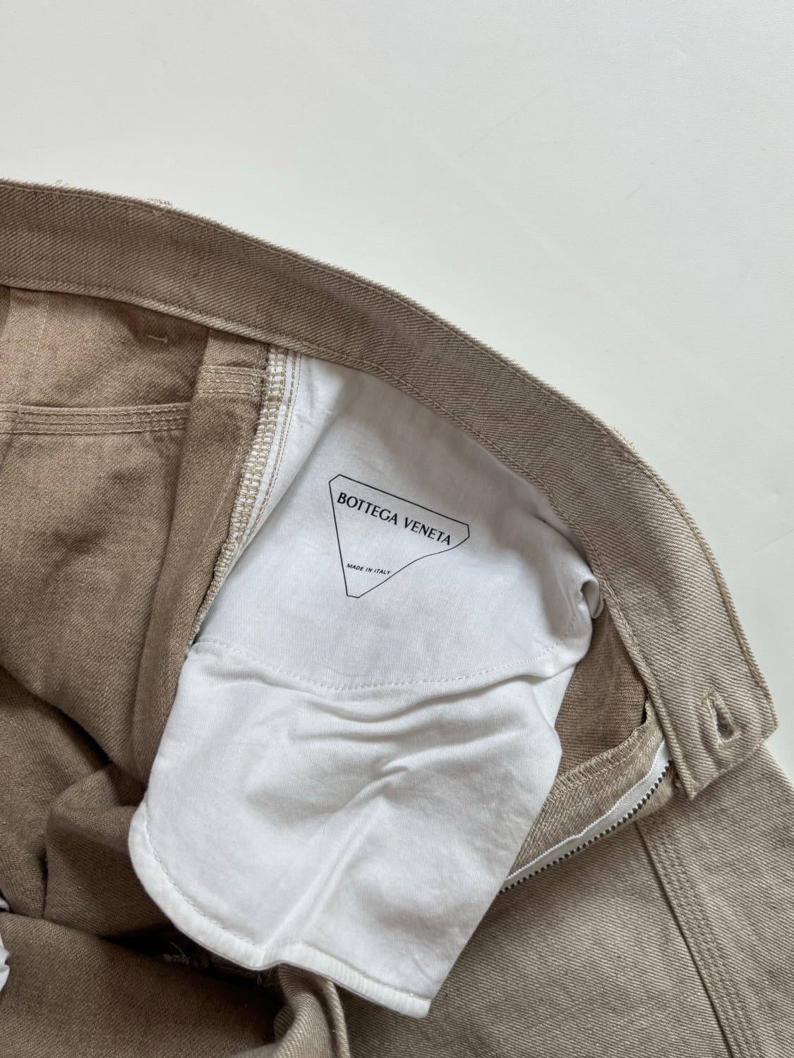 Bottega Veneta 보테가베네타 베이지 디테일 코튼 팬츠 상품이미지4