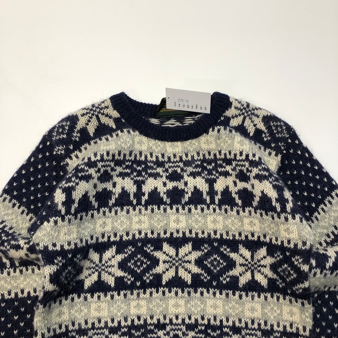 웨스트씨 노르딕 패턴 울 스웨터 상품이미지4