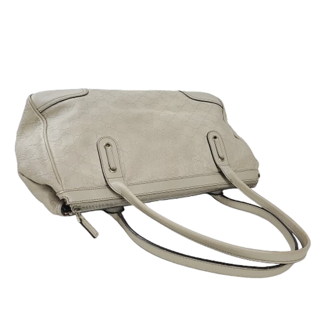 정품 구찌 177052 베이지 레더 GG 시마 핸드백 상품이미지6