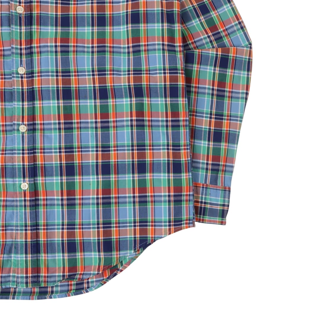 폴로 랄프로렌 블루 마드라스 체크 셔츠 상품이미지4