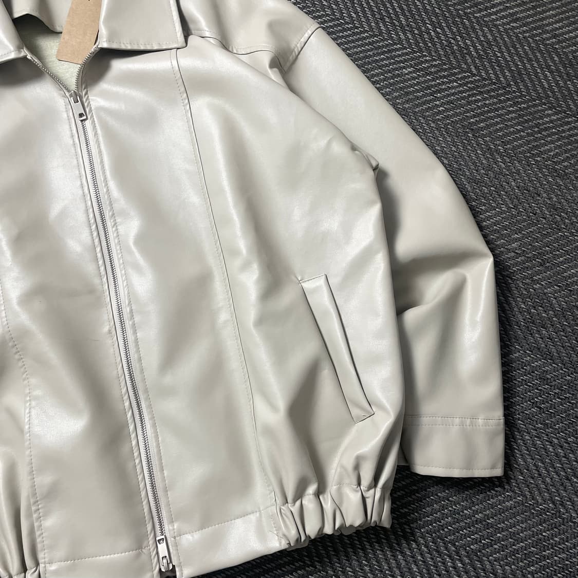 빈티지 투웨이 레더 블루종 자켓o 5019 상품이미지2