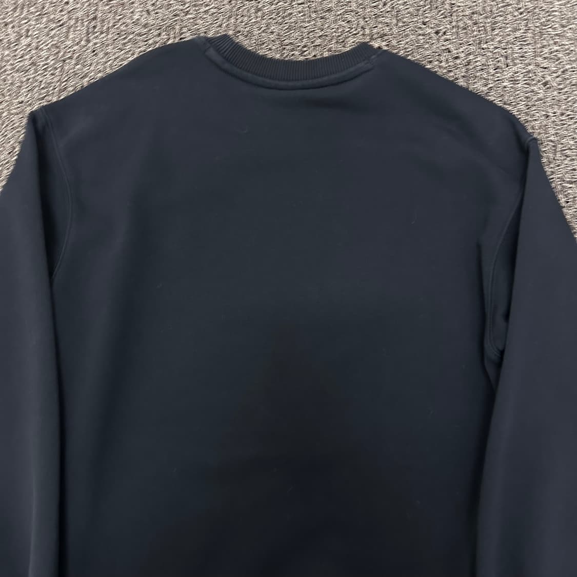 후아유 공용 곰돌이 자수 맨투맨 블랙 S 상품이미지5