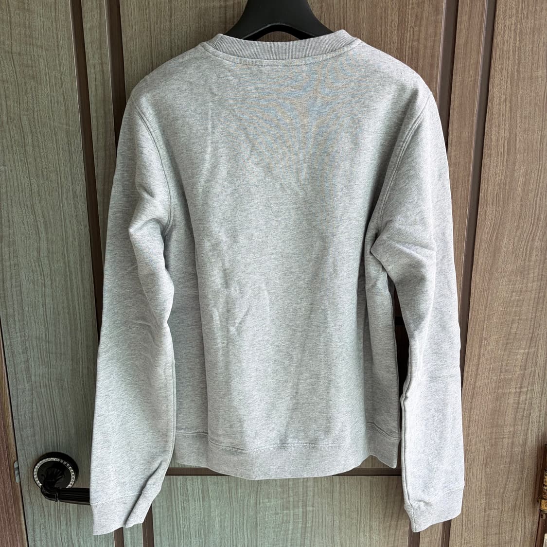 새상품(S)메종키츠네 x 바버 로고 맨투맨 그레이 상품이미지3