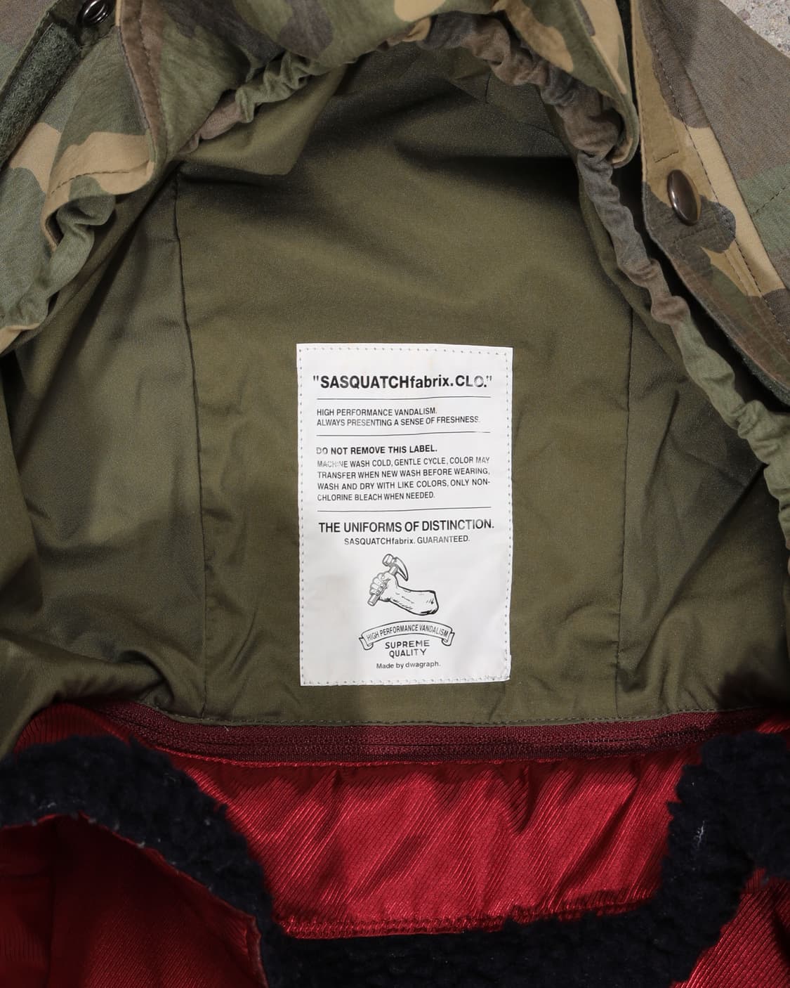 Sasquachfabrix camo 2-in-1 coat 상품이미지5