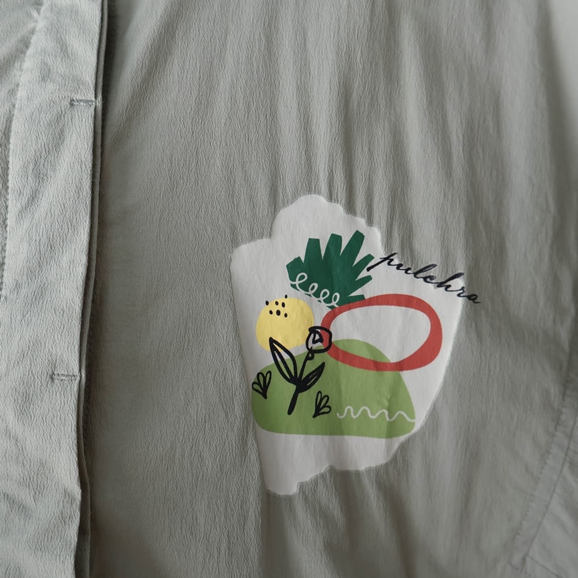 55/크레송 루즈핏 아트웍 셔켓 상품이미지5