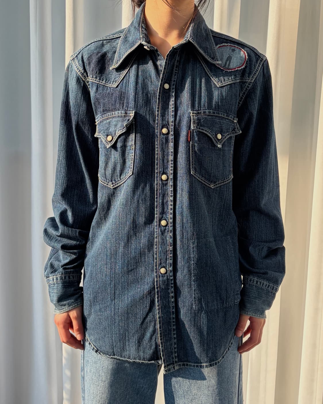 [M]리바이스 패치워크 웨스턴 데님 셔츠 상품이미지1