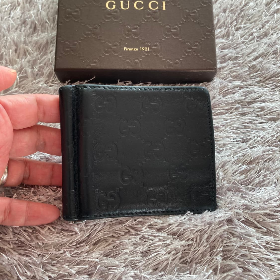 구찌 시마 반지갑 머니클립 블랙 상품이미지1