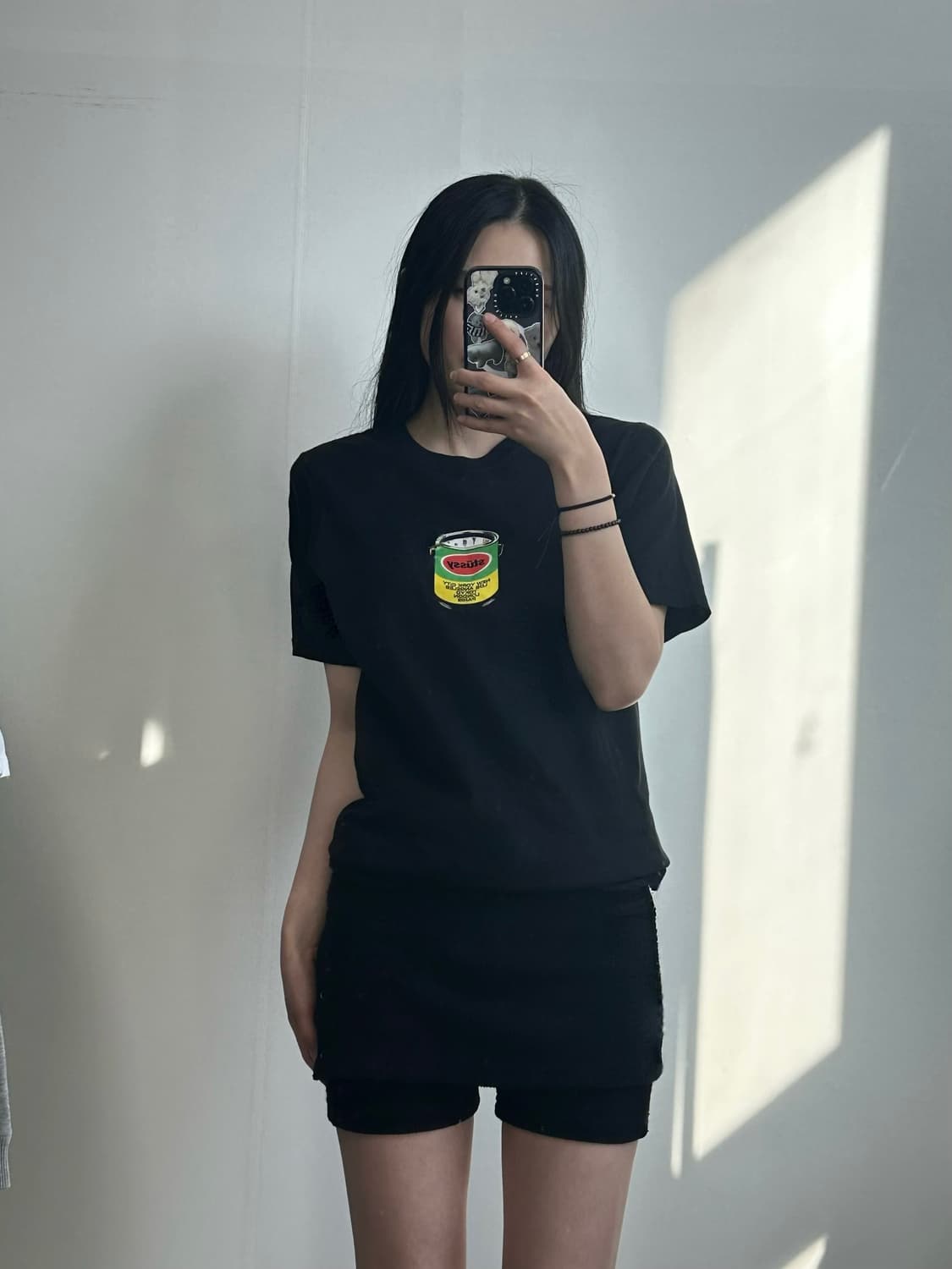 스투시 페인트 캔 블랙 반팔 티셔츠 상품이미지1