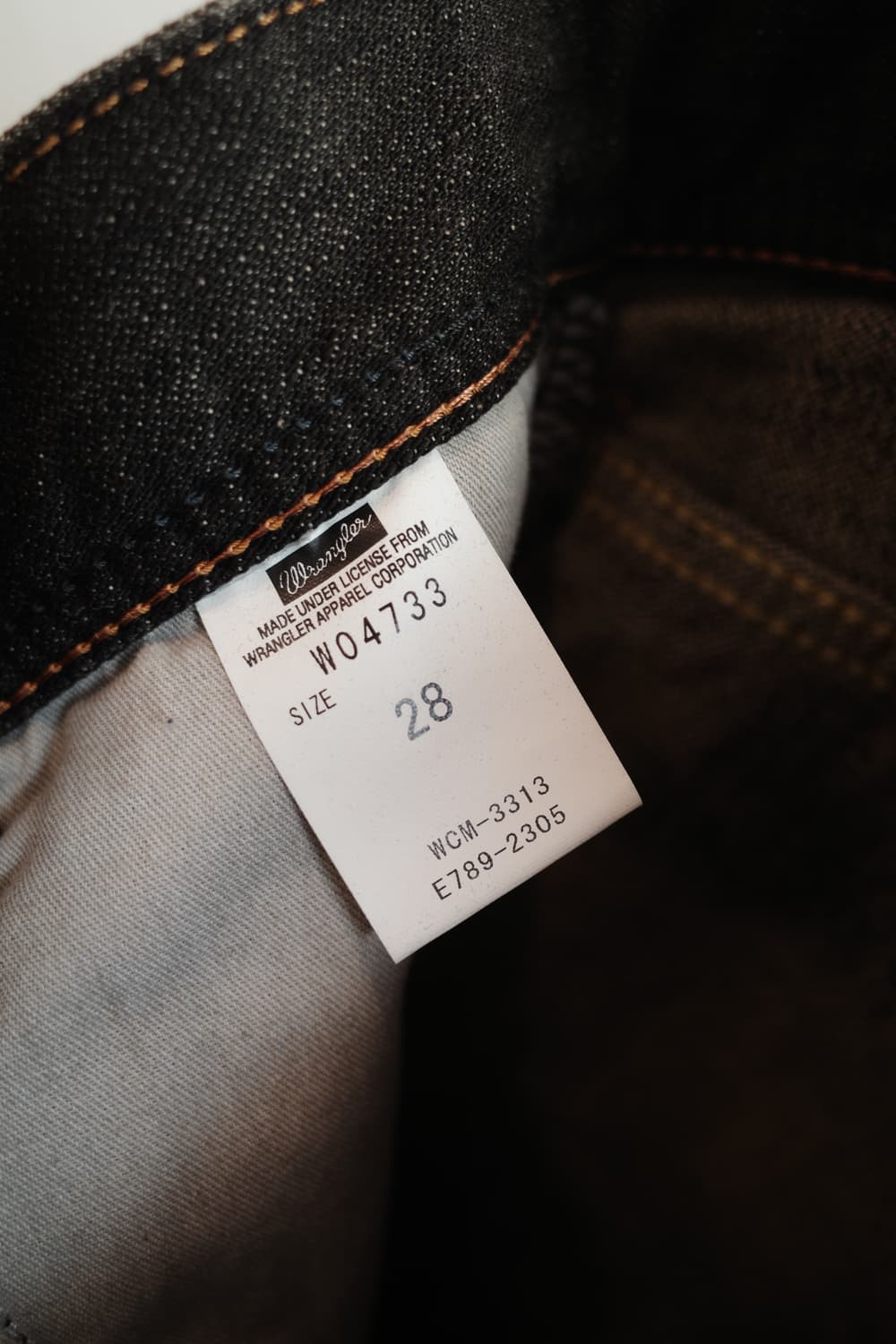 Wrangler 랭글러 흑청 데님팬츠 (29인치)  상품이미지4