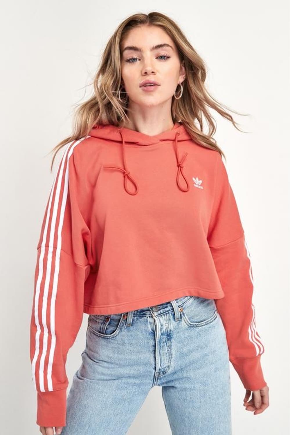 후드티 핑크 후디 크롭 아디다스 상품이미지4