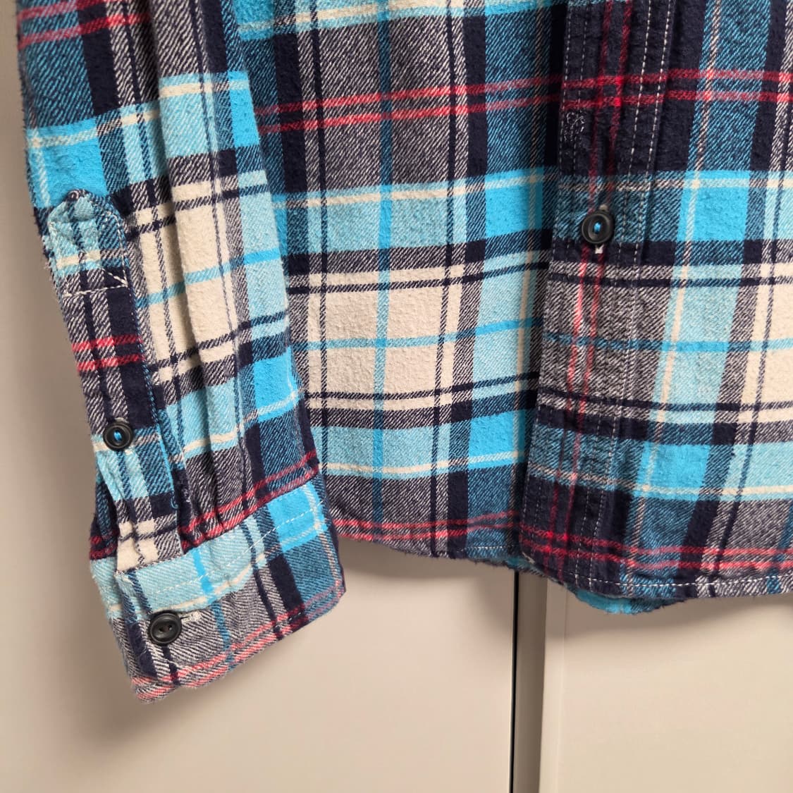 American Eagle 헤리티지 플란넬 체크 셔츠 L(100) 상품이미지4