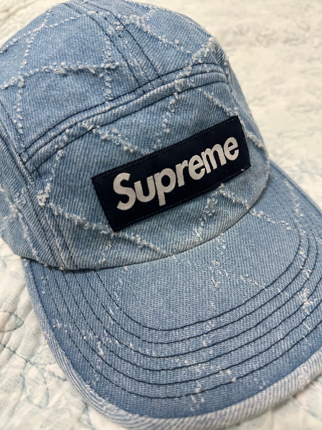슈프림 워시드 데님 캠프캡 상품이미지3