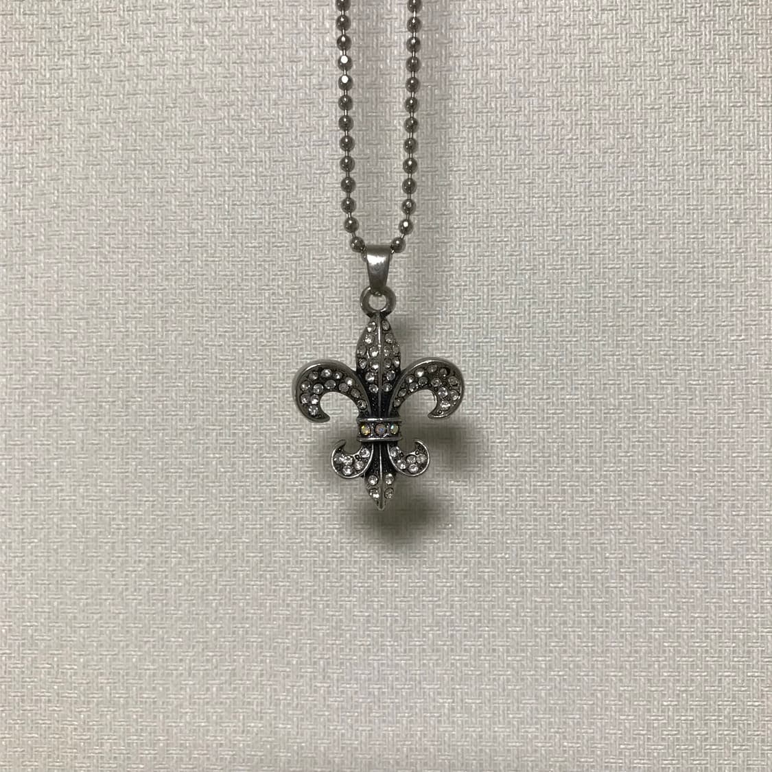 백합 큐빅 목걸이 상품이미지1