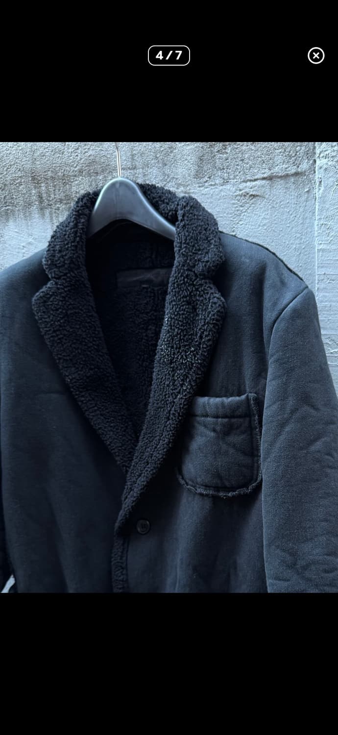 꼼데가르송 옴므 로우컷 쉐어링 무스탕 자켓 상품이미지4