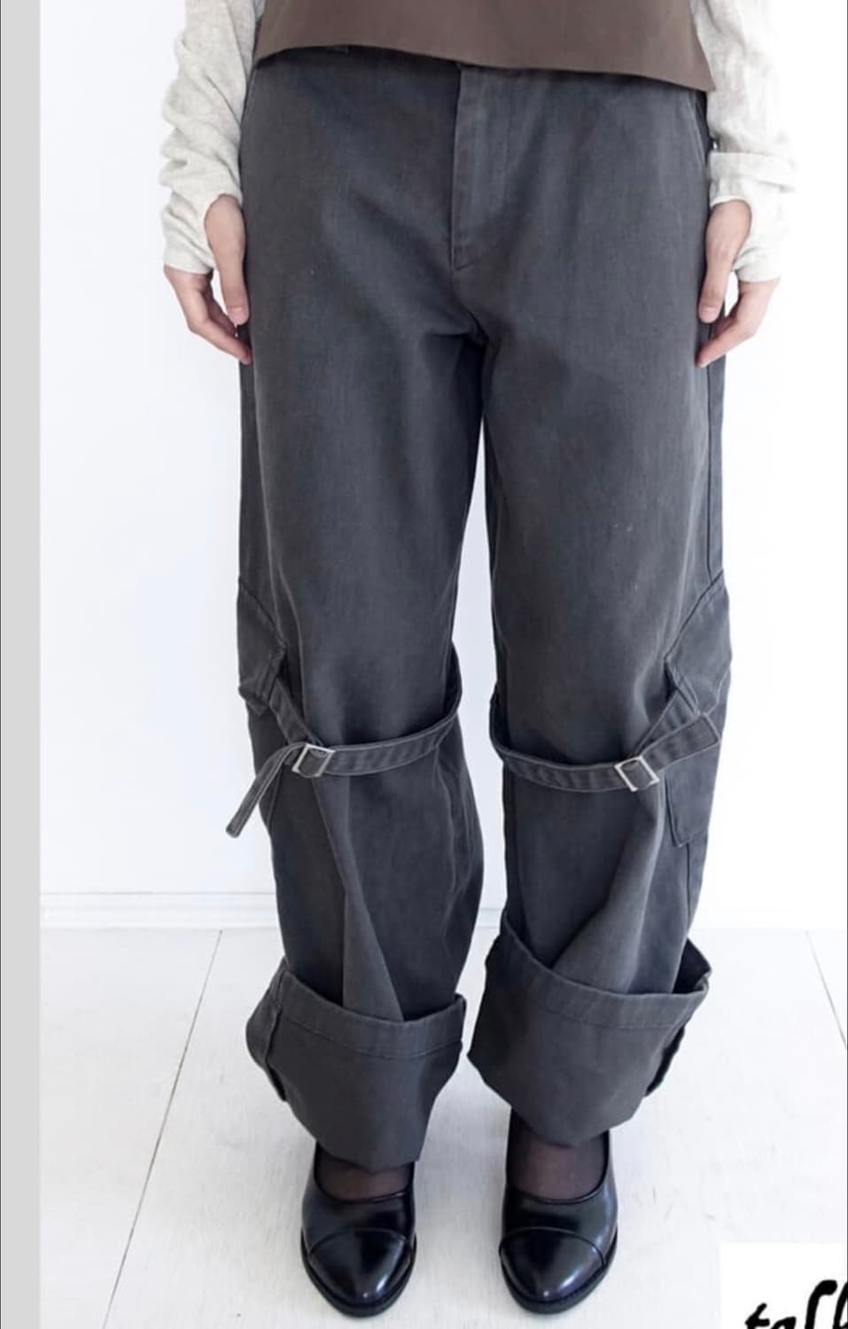 샵페어리 washed strap pants 상품이미지1