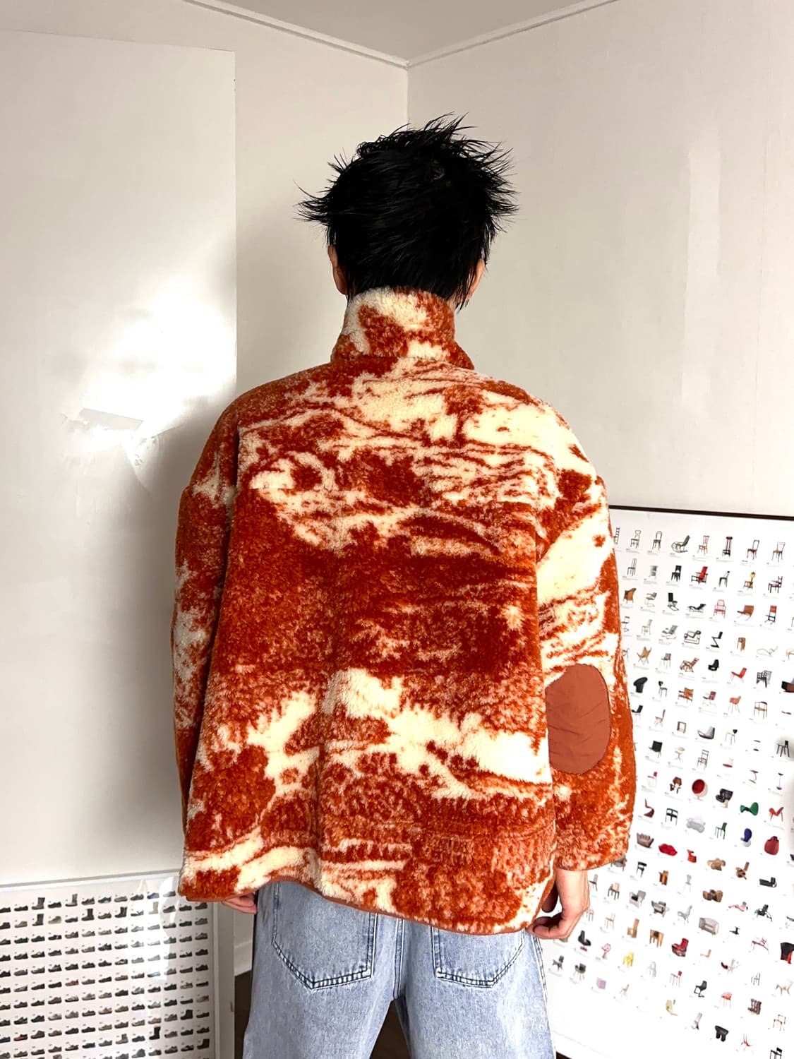 오버 타이다이 플리스 자켓 & 머플러 상품이미지6