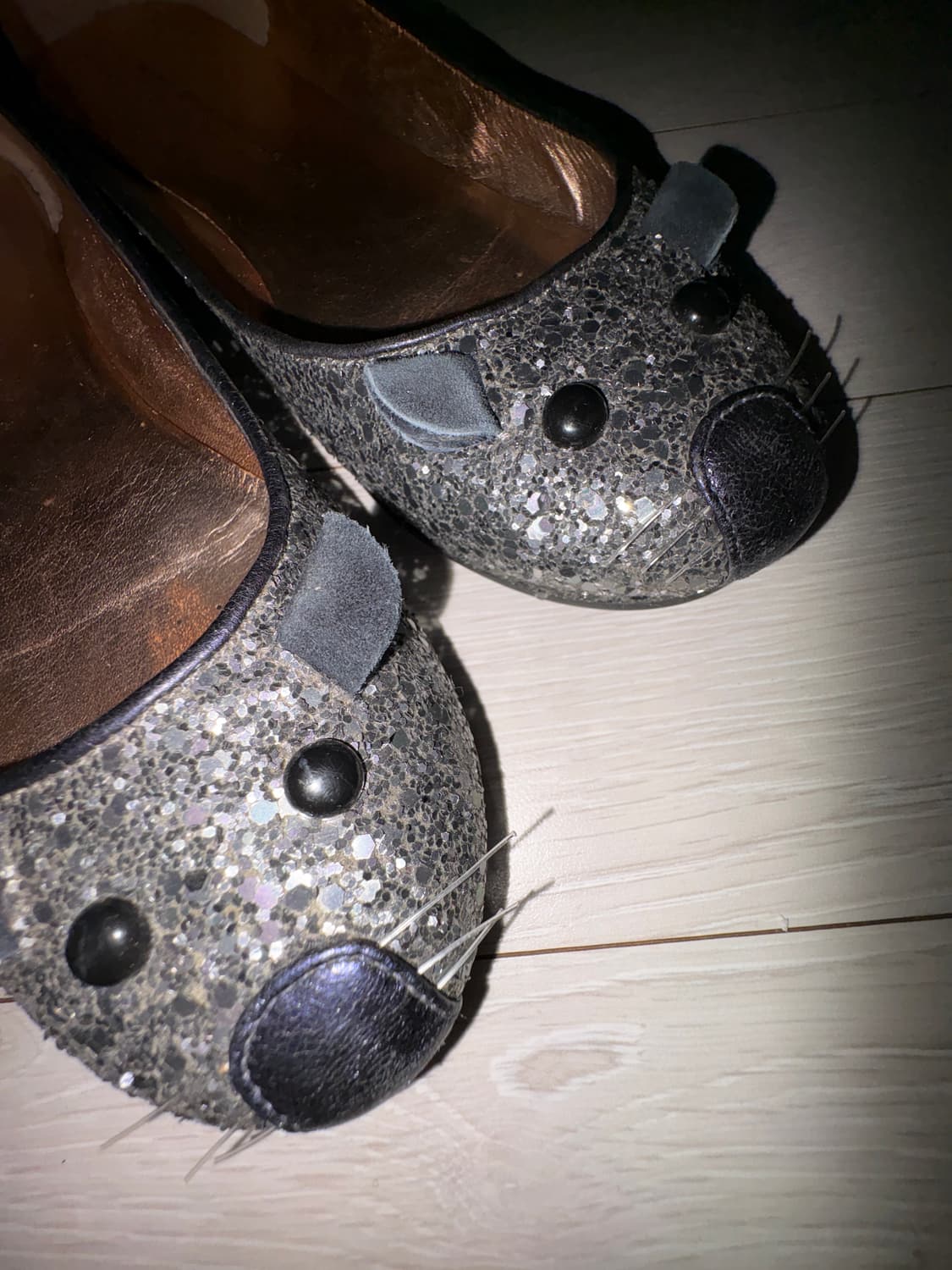 Rare) 마크제이콥스 쥐돌이 반짝이 발레 플랫 상품이미지4