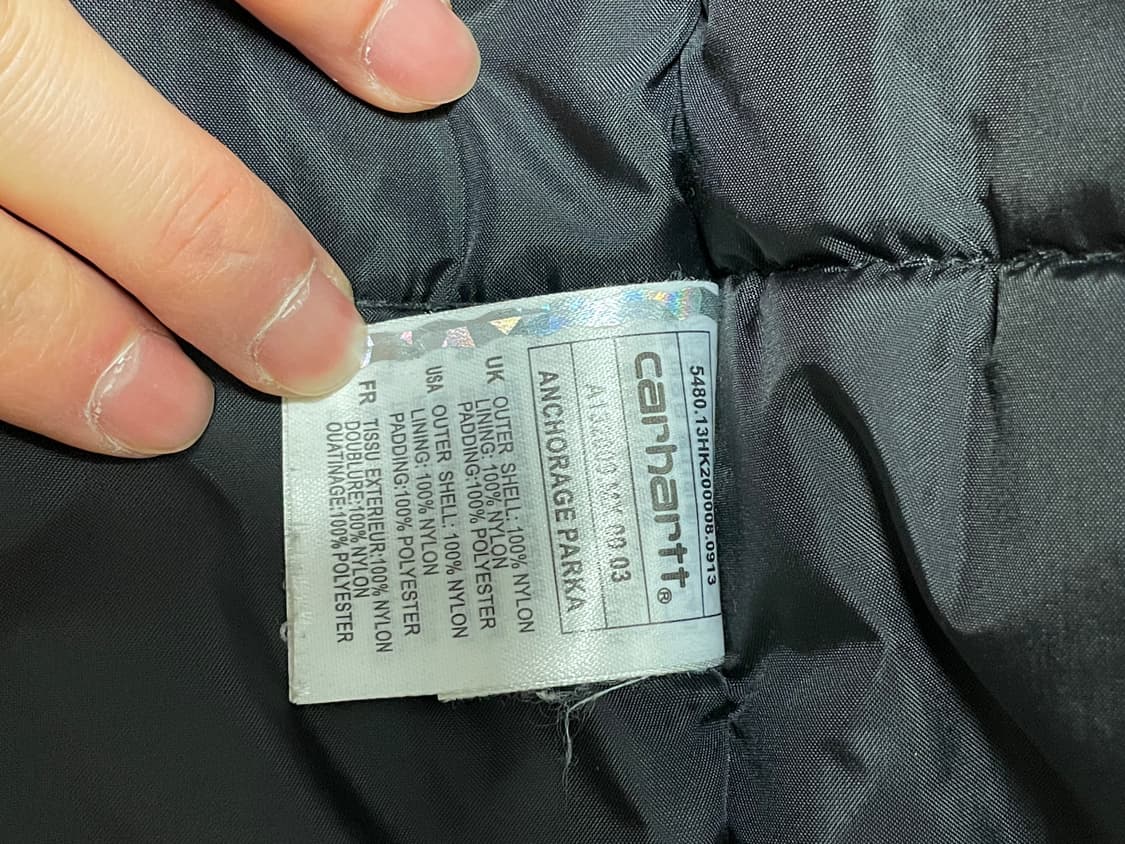 칼하트 앵커리지 카모플라쥬 패딩 파카 XS사이즈 상품이미지4