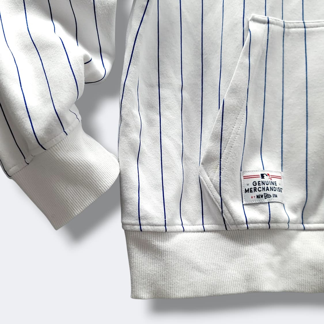 [105/XL] 뉴에라 화이트 MLB 뉴욕메츠 스트라이프 후드집업 상품이미지7